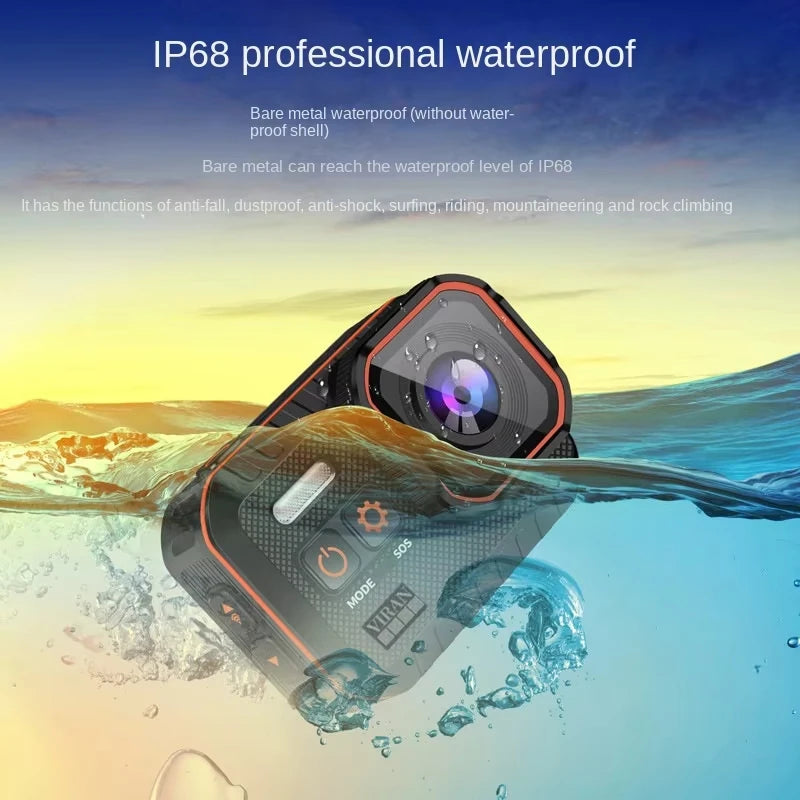 Welland 4K HD WiFi Sports Camera-IP68 Waterproof 170 Wide Angle MicroSD  CMOS Sensor for Diving  Outdoor Use