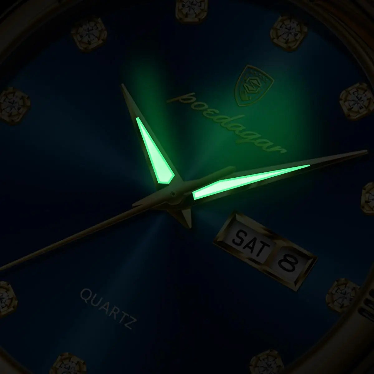 POEDAGAR 878 Top Luxury Watch Man Date Week Waterproof Luminous Man Wristwatch Quartz Stainless Steel Men's Watches Sports Reloj