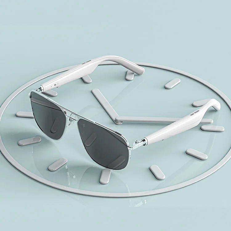 Wireless BT 5.1 Smart Glasses Optical Glass Prevent Blue Light Prevent Vertigo HD Music Headphone Speaker Sunglasses