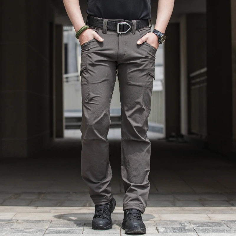 Lightweight Mid Waist Summer Casual Pants Quick Drying Breathable Flat Front Zipper Fly Harem Design Regular Fit Plain Dyed