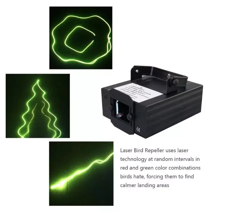 Classic Indoor Bird Laser Light Harmless Bird Repellent Device With RF Control for Farm Warehouse Keep Birds Pigeon Away