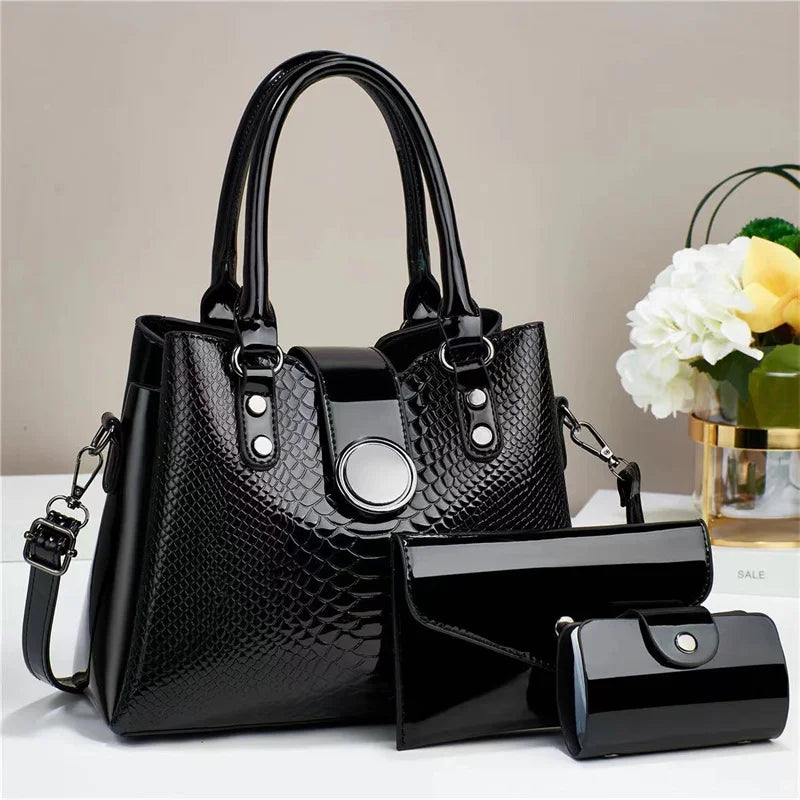 New Fashion Versatile Retro Simple Leisure Elegant Temperament Large Capacity Bags Women Handbags Lady