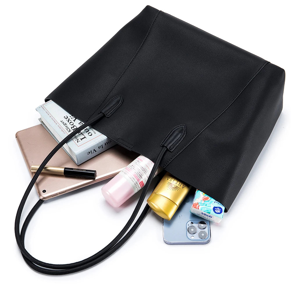 Genuine Leather Versatile Womens Tote Bag 2023 New Large Capacity Single Shoulder Underarm Bag Handbag High Quality Women's Bag