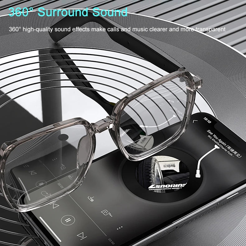 SG-22 Pro Blue Light Blocking Smart Glasses AI Translation Glasses Support Music Playback, Touch Control, Video Call Translation