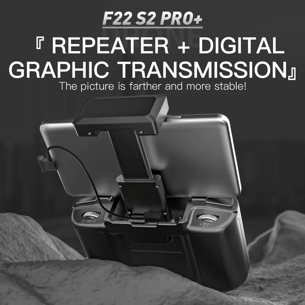 SJRC F22 S2 PRO PLUS RC Drone 2-axis Gimbal 4K HD Dual Camera WiFi Obstacle Avoidance Foldable Portable Drone