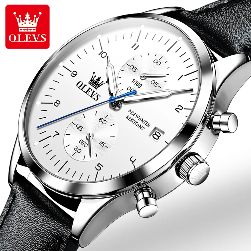 OLEVS 2880 Top Brand Men's Watches Luxury Original Quartz Male Wrist Watch Waterproof Luminous Business Dress 2026 New Fashion