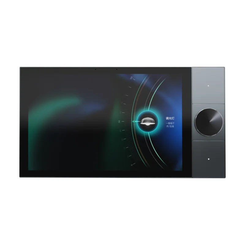 For for Smart Life 10" IPS Touch Panel WiFi Smart Wall Switch Temperature-controlled Knob Supports Visual Doorbell Smart Camera