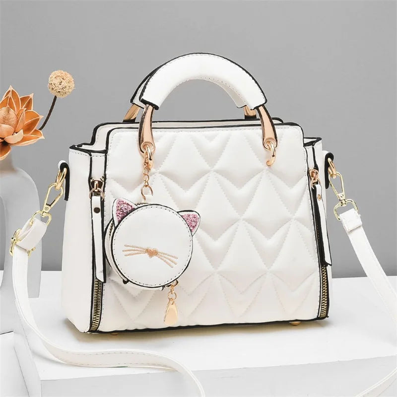 New Leather PU Luxury Hand Bags for Women Cute Bags Women Handbags Ladies Lady Bag Set Handbag Handbags