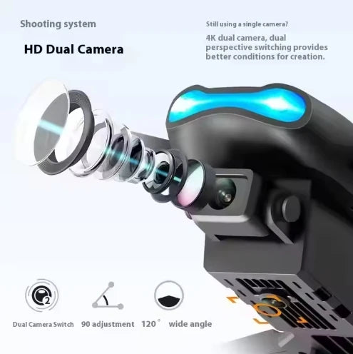 2026 New E99 RC Mini Drone 4K 1080P Dual Camera WIFI FPV Aerial Photography Helicopter Foldable Quadcopter Dron