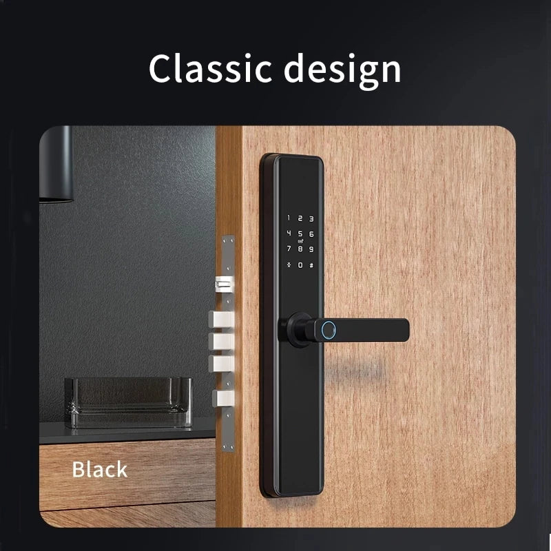 Tuya APP Remote Control Smart Home Door Lock M1 Door Access Control Anti-theft Lock Biometric Fingerprint Lock