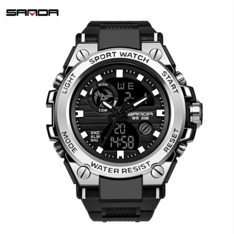 SANDA 739 Sports Men's Watches Top Brand Luxury Sport Quartz Watch Men Waterproof Male Clock Relogio Masculino 2020