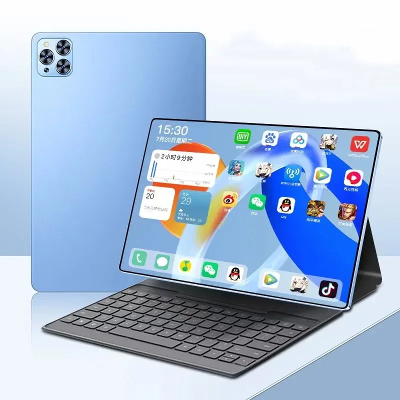 2025 PA15 10.I Inch 8GB RAM 128GB ROM Wifi High Resolution Touch Screen Android 12 2 in 1 Tablet PC With Keyboard Case