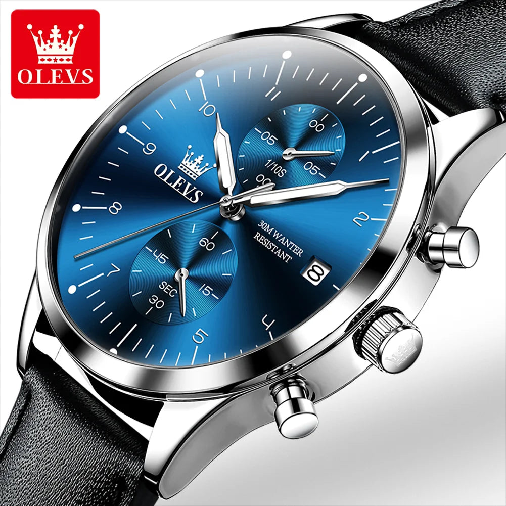OLEVS 2880 Top Brand Men's Watches Luxury Original Quartz Male Wrist Watch Waterproof Luminous Business Dress 2026 New Fashion