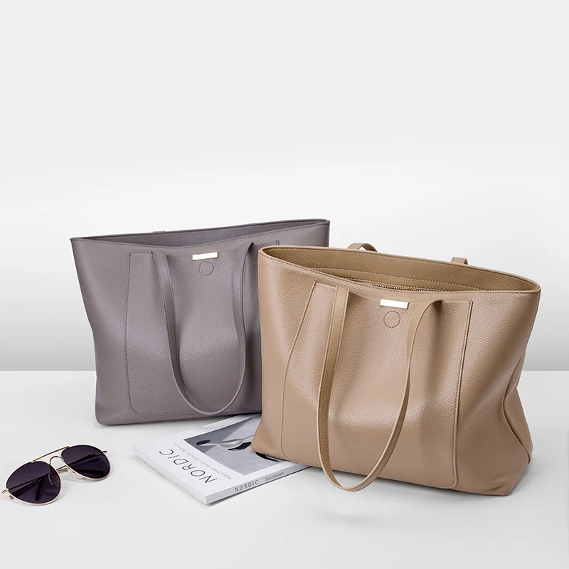 Wholesale Fashion Large Women'S Tote Bags Personalized Custom Logo Genuine Leather Shoulder Luxury Bag for Women Handbags 2026
