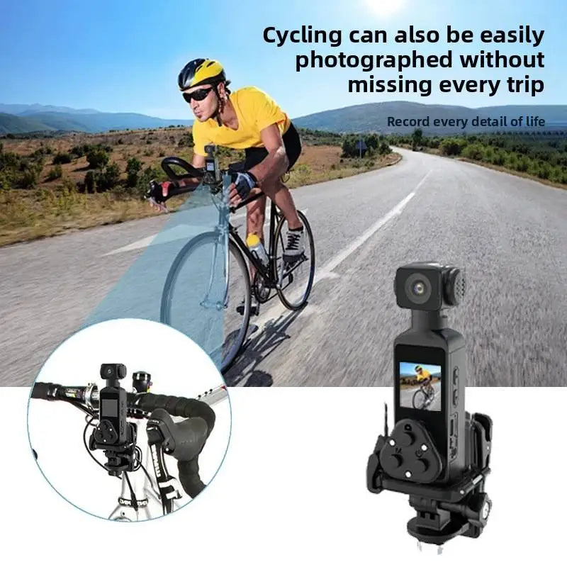 K2F Pocket Action Camera 4K WIFI Anti-shake Night Vision Face Tracking 270-degree Rotation Handheld Cycling Sports Projection