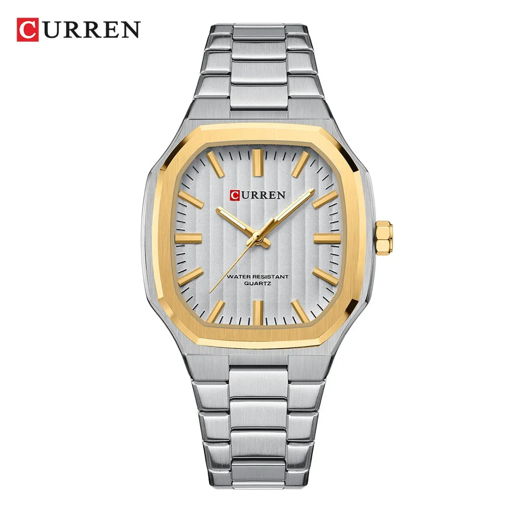 CURREN 8458 Luxury Casual Men's Watches Waterproof Luminous Hands Clock Quartz Wristwatch for Men Male Relojes Relogio Masculino