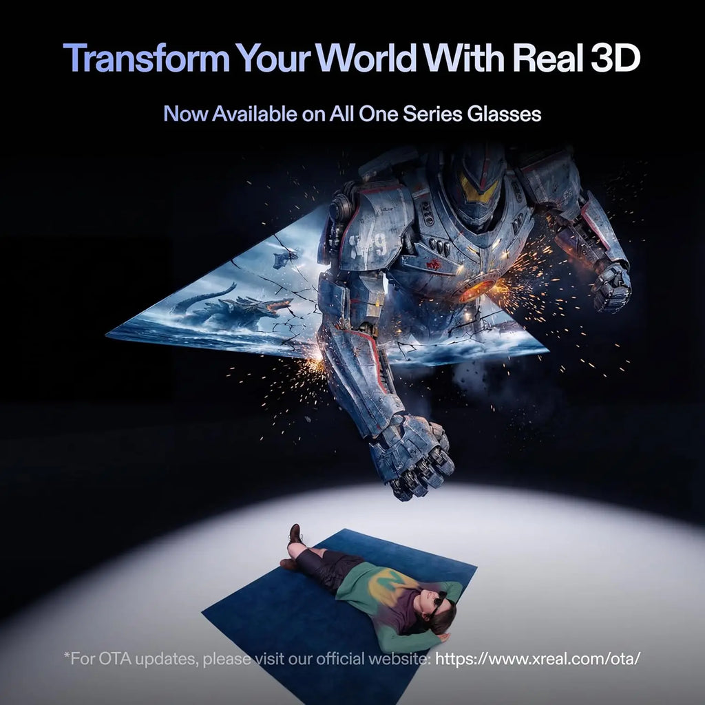 XREAL One Pro AR Glasses X1 Chip Native 3 DoF X-Prism Optics Real 3D 57FOV 171" 120Hz FHD Display iPhone 17/16 Steam Deck ROG