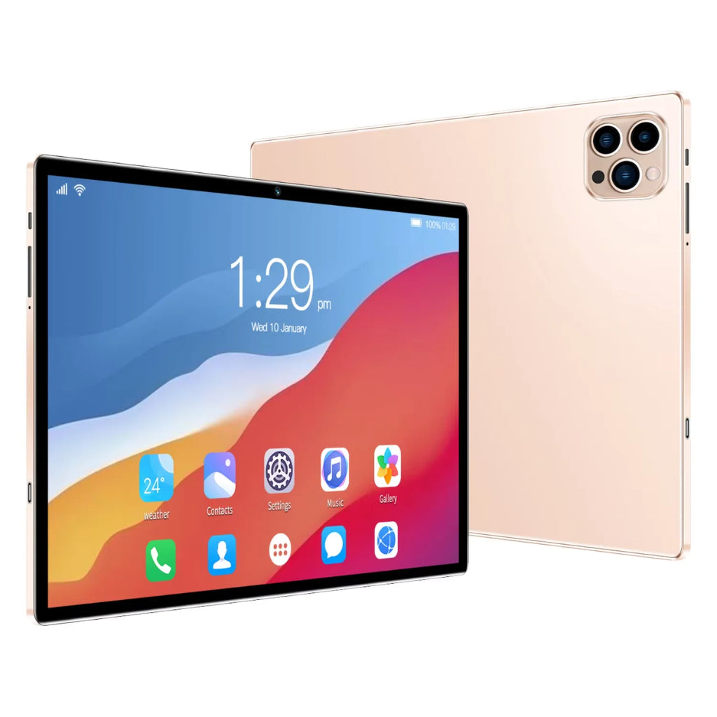 Gisentec Dual Camera 10.1 Inch Android 13 Tablet PC Wifi Only 8GB Ram+64GB Laptop Phone for Business Education Tablette Tableta