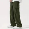New European and American High Street Fashionable Overalls Men's Corduroy Loose Wide Leg Straight All-Matching Casual Pants