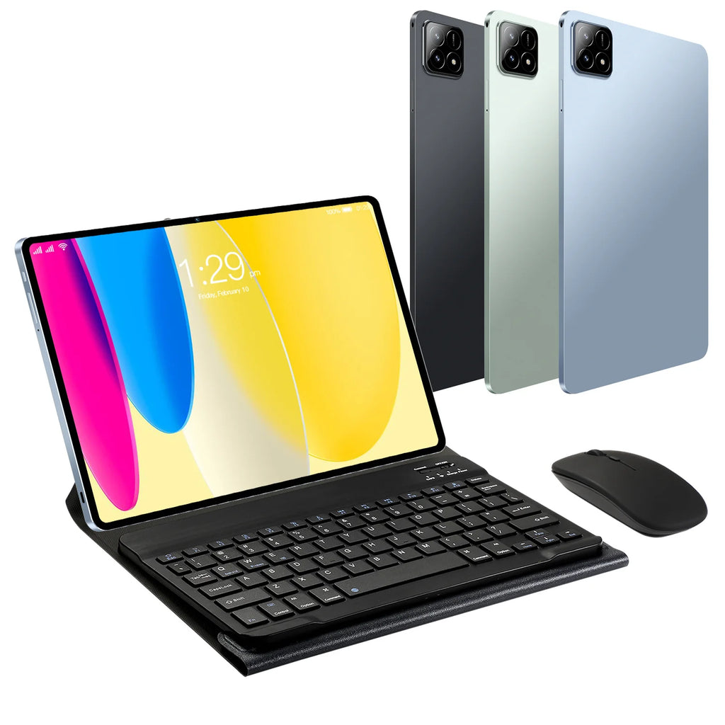 10.I Inch Wifi Tablet PC With Keyboard and Pen Android 15.0 8GB+128GB Android PAD 6S Touch Screen Pad Drawing Tablet for School