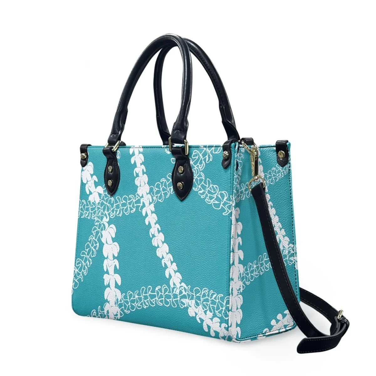 Black and White Tribal Polynesian Printed Bags Women Handbags Ladies Luxury Women Shoulder Bags High Quality Pu Leather Handbag