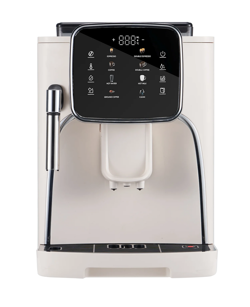 Digital Touch Panel Fully Automatic Coffee Espresso Maker with Steam Wand