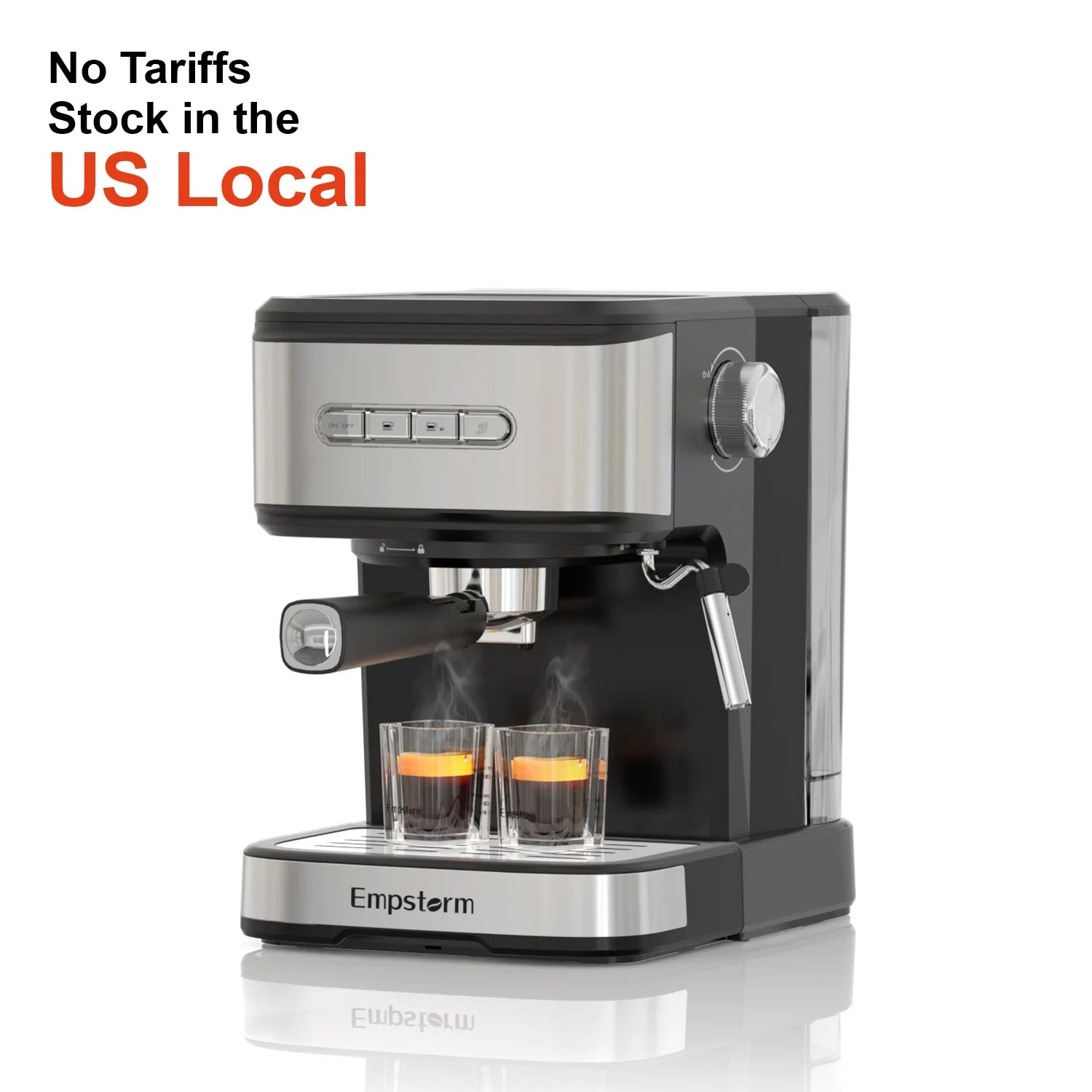 Empstorm Electric Espresso Machine Semi-Automatic Coffee Maker with for Office Home Use Stock in the US Local