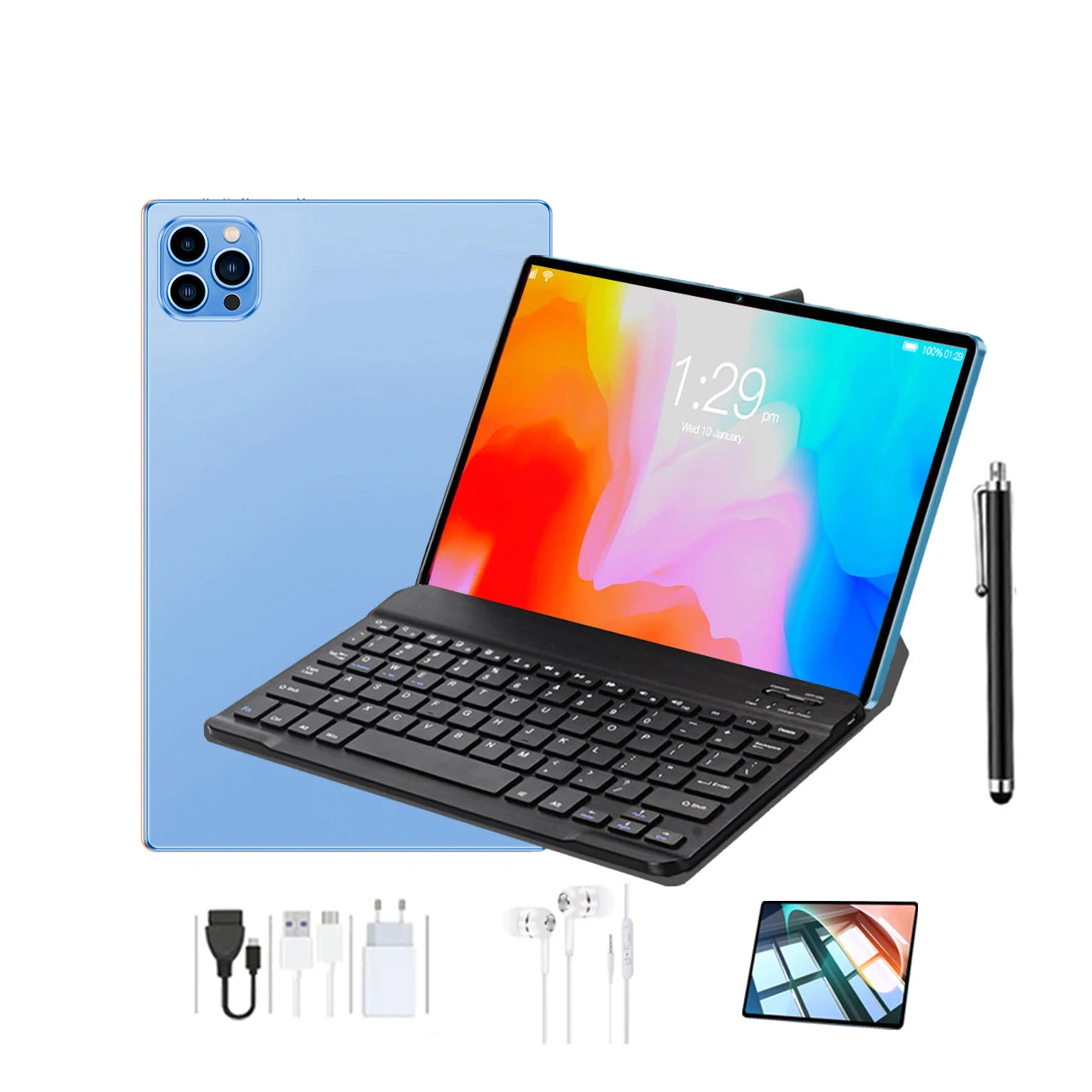 2025 PA15  10.I Inch Tablets Wifi 8GB RAM 256GB ROM  Wifi Touch Screen Tablet PC Android 13 Factory sell tablet with sim card