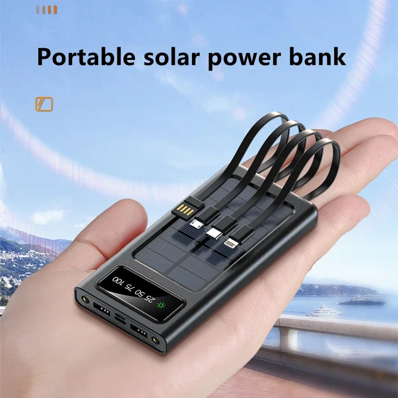 Wholesale Solar Power Bank Dual Usb Li-polymer Solar Mobile Charger Power Bank Portable Solar Power Bank 10000mah