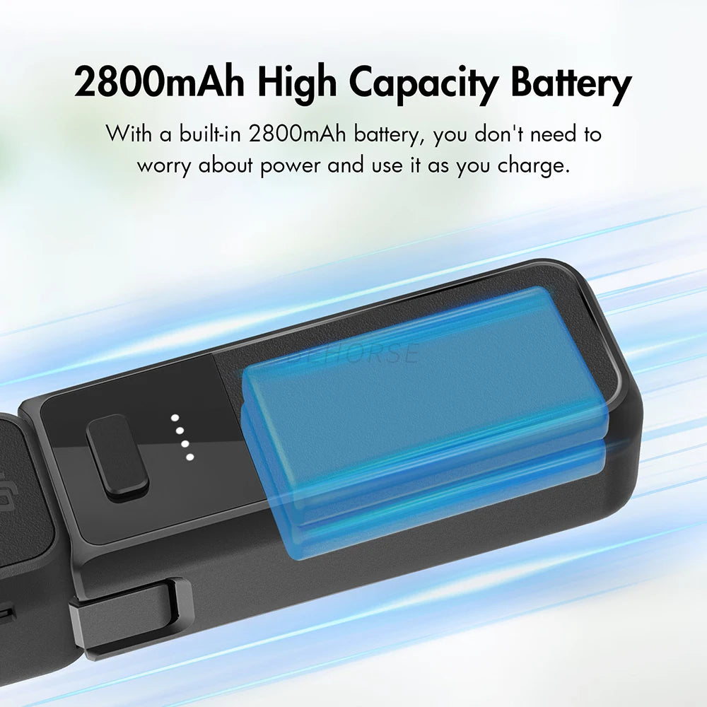 Fast Charging 2800MAh Power Bank Portable Large Capacity Battery Handle Type-C  for DJI OSMO Pocket 3 Camera Accessories