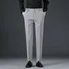Spring and Autumn Men's Casual Pants Tailored Elastic Waist Suit Pants Casual Cropped Pants   27-42