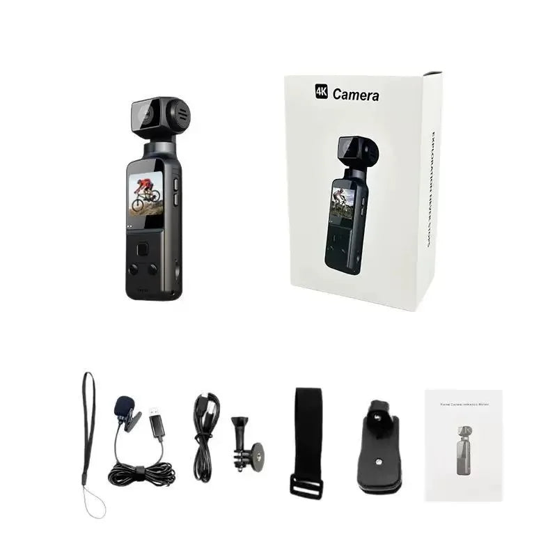 Mini 1.33" 4K EIS HD Anti-Shake 270° Rotation Waterproof Touch