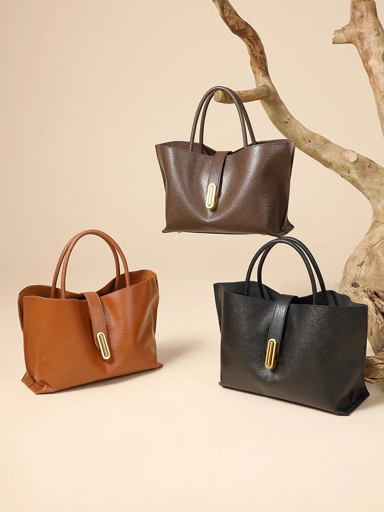 Luxury Designer Tote Bag Women Large Capacity Bucket Bag Shoulder Crossbody Bag Minimalist Women Handbags