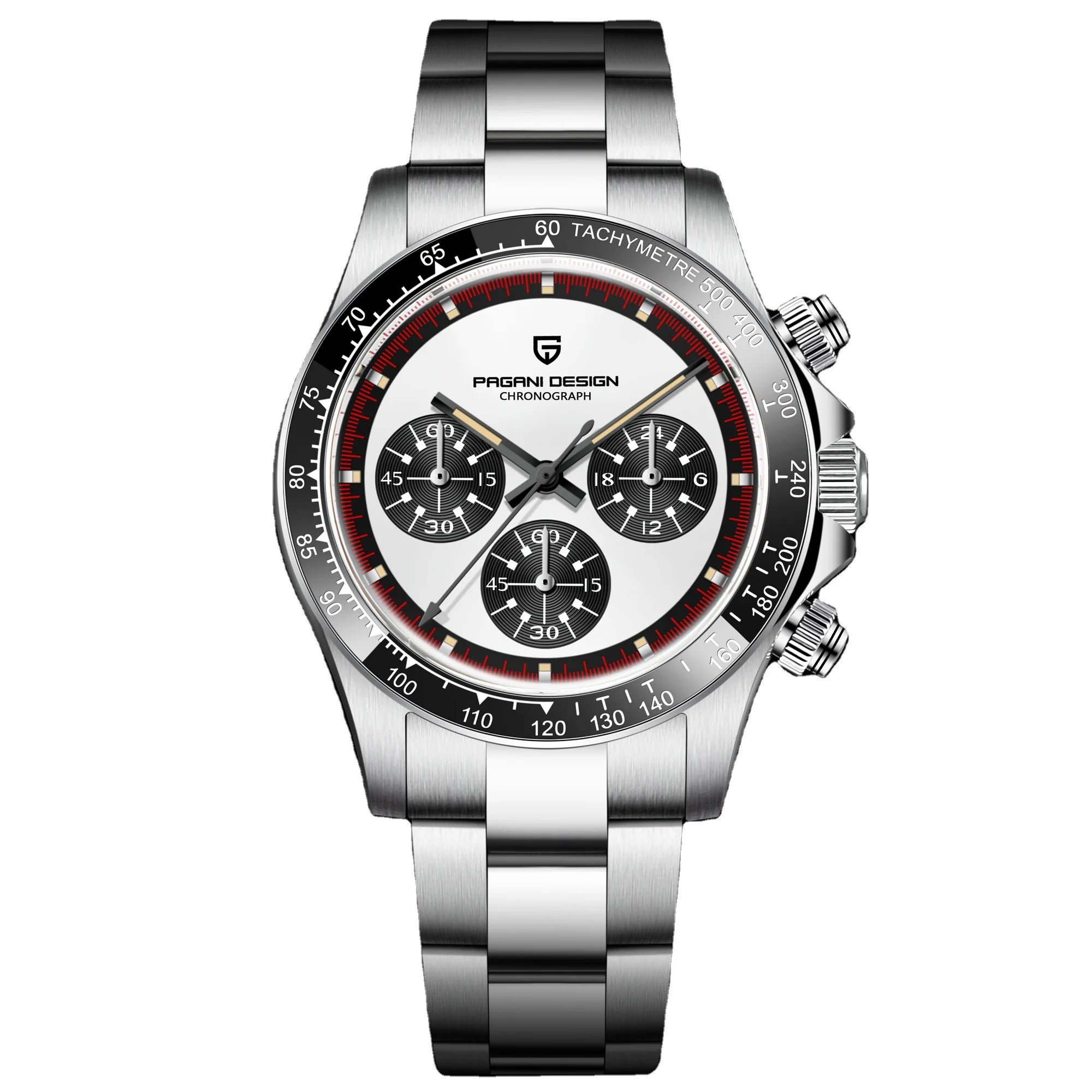 New PAGANI DESIGN 1676 New Men's Watches Quartz Wrist Watch Men Retro Sports Chronograph Japan VK63 Sapphire Glass Clock