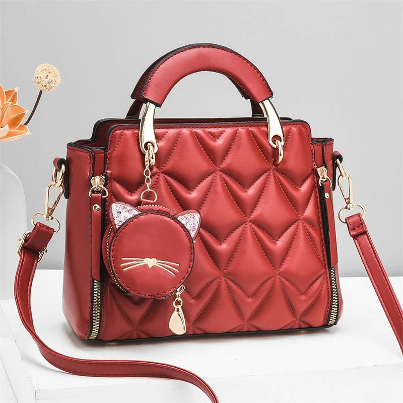 New Leather PU Luxury Hand Bags for Women Cute Bags Women Handbags Ladies Lady Bag Set Handbag Handbags
