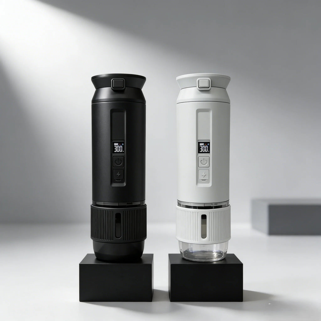 Portable Mini Electric Stainless Steel Semi-Automatic Coffee Machine with Hot Water System for Household Hotel Car & Outdoor Use