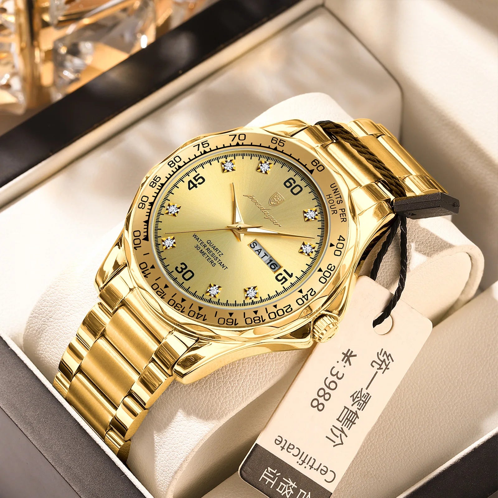 2026 New Poedagar 963 Fashion Casual Luxury Business Quartz Watches Waterproof Luminous Stainless Steel Men's Watches for Men