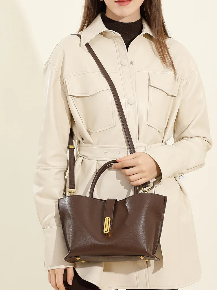 Luxury Designer Tote Bag Women Large Capacity Bucket Bag Shoulder Crossbody Bag Minimalist Women Handbags