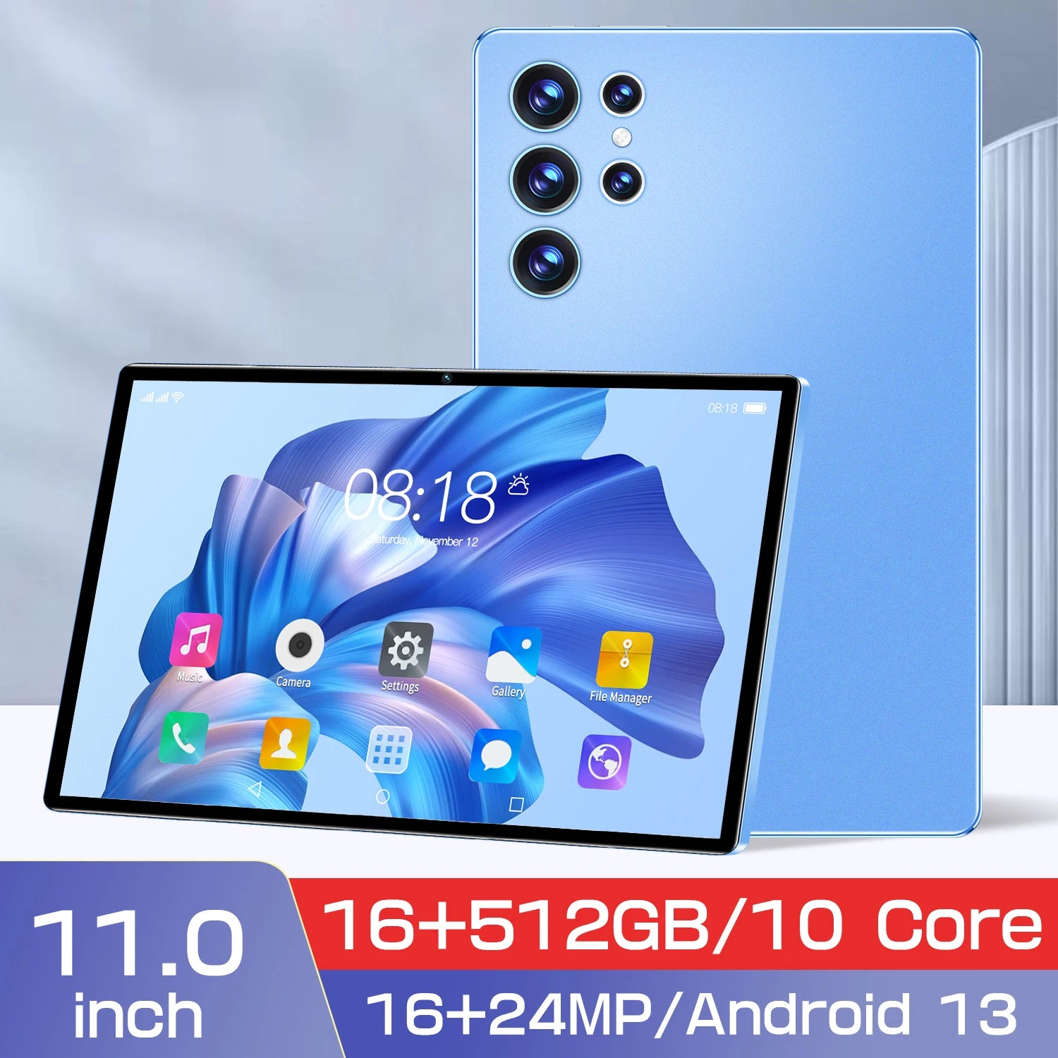 S23 Tablet 11 Inch Tablets Android System Octa-Core 16GB+512GB Kids Learning WIFI Tablet for Children