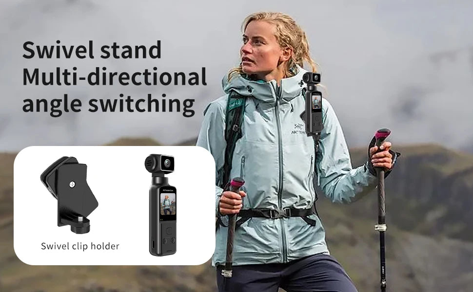 K1Sport High Definition 4K Action Camera with 180 Degree Rotate Wifi Transmission EIS 128GB Built-In Memory for Video Recording