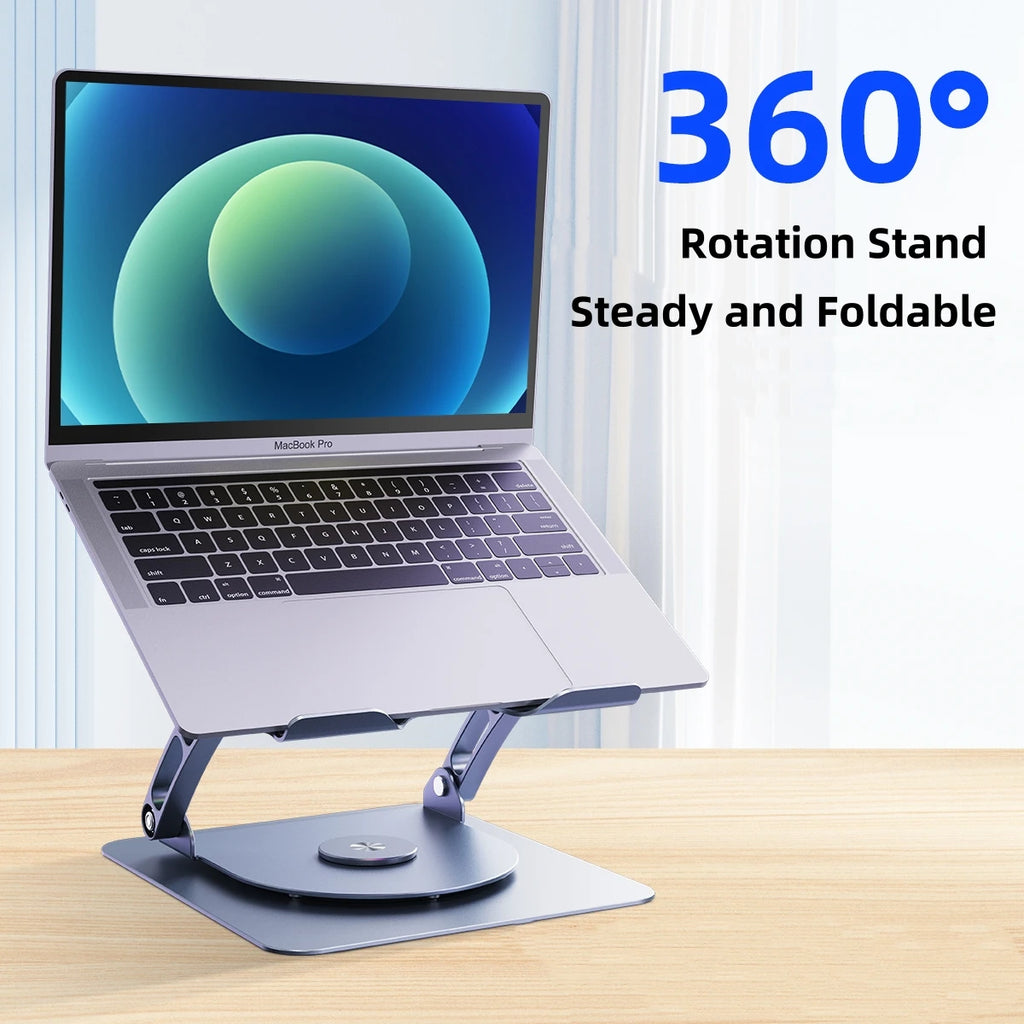 360 Rotation Adjustable Alloy Aluminium Folding Phone Holder for IPAD Tablet Laptop