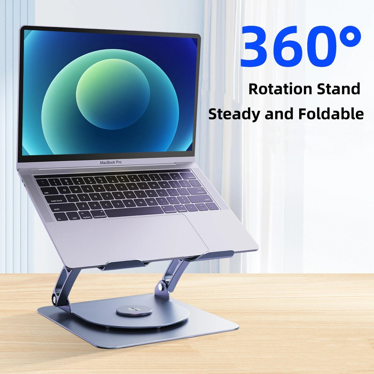 360 Rotation Adjustable Alloy Aluminium Folding Phone Holder for IPAD Tablet Laptop