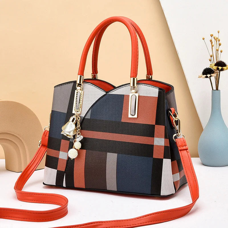 New Lattice High Capacity Fashion Trend Messenger Bags Luxury Women's Bags Womens Handbags Tote Bag