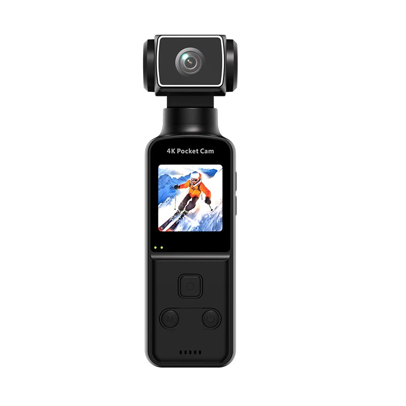 K1Sport High Definition 4K Action Camera with 180 Degree Rotate Wifi Transmission EIS 128GB Built-In Memory for Video Recording