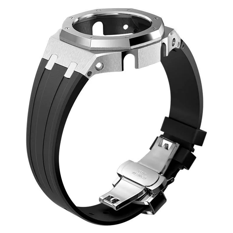 GA2100 GA2110 Luxury Breathable Stainless Steel Watch Case Strap Replacement Modification Kit for Men's Watches