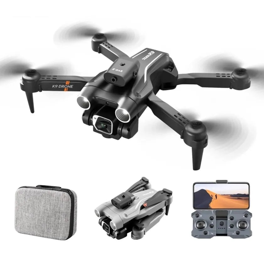 New K9 Mini Drone 4K HD Dual Camera  WiFi FPV Altitude Hold Foldable Quadcopter RC Drone Kid Toy GIft