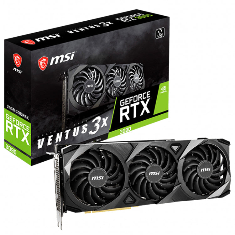 MSI NVIDIA GeForce RTX 3090 Ventus 3X 24G Used Gaming Graphics Card with 24GB GDDR6X Memory NVIDIA GeForce RTX 3090 GPU