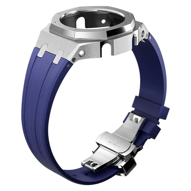 GA2100 GA2110 Luxury Breathable Stainless Steel Watch Case Strap Replacement Modification Kit for Men's Watches