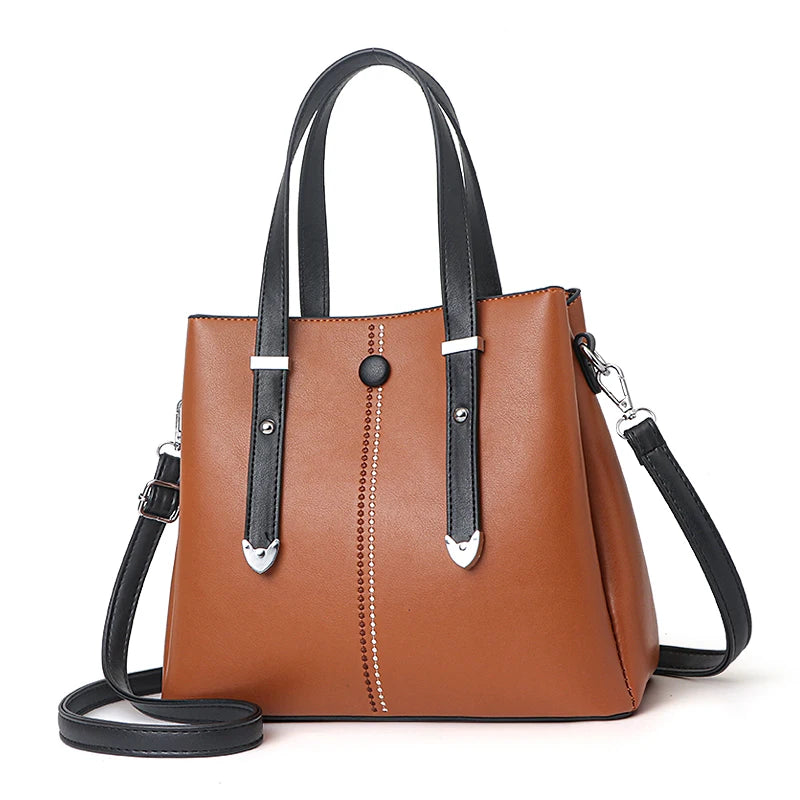 New Senior Leather Good Quality  Women Handbags Large Capacity Casual Girls Shoulder Bag Ladies Cross Body Bag Commutingr Custom