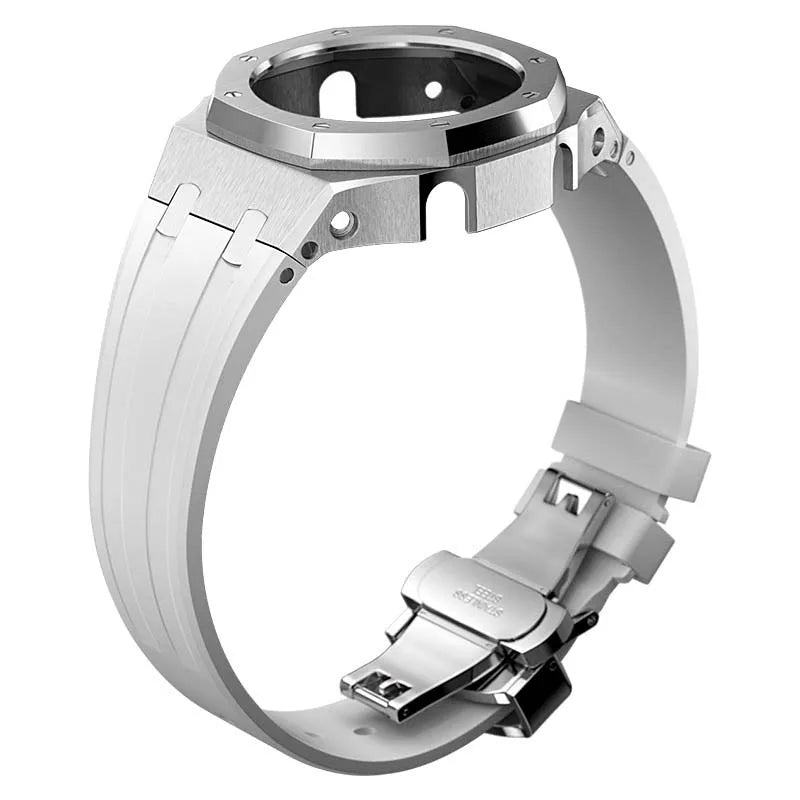 GA2100 GA2110 Luxury Breathable Stainless Steel Watch Case Strap Replacement Modification Kit for Men's Watches